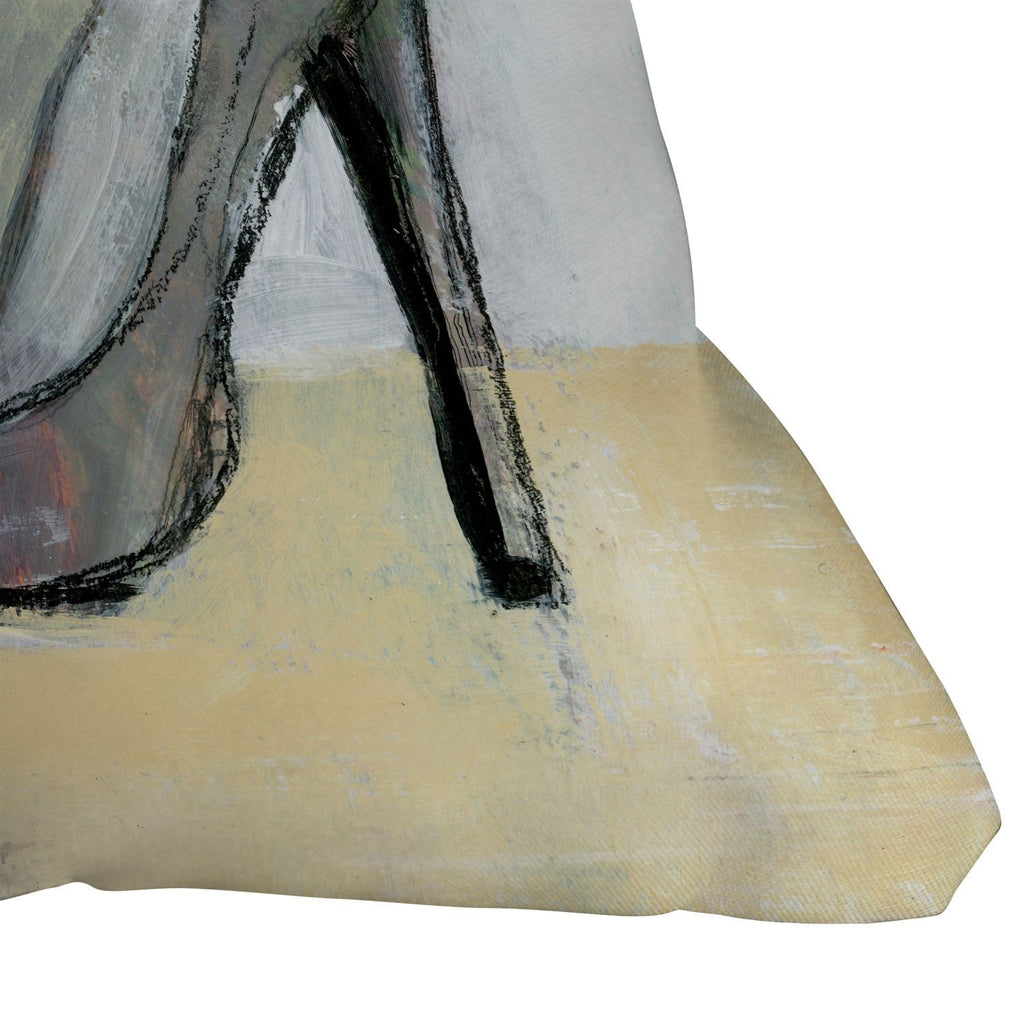 Sophia Buddenhagen Grey Stiletto Outdoor Throw Pillow