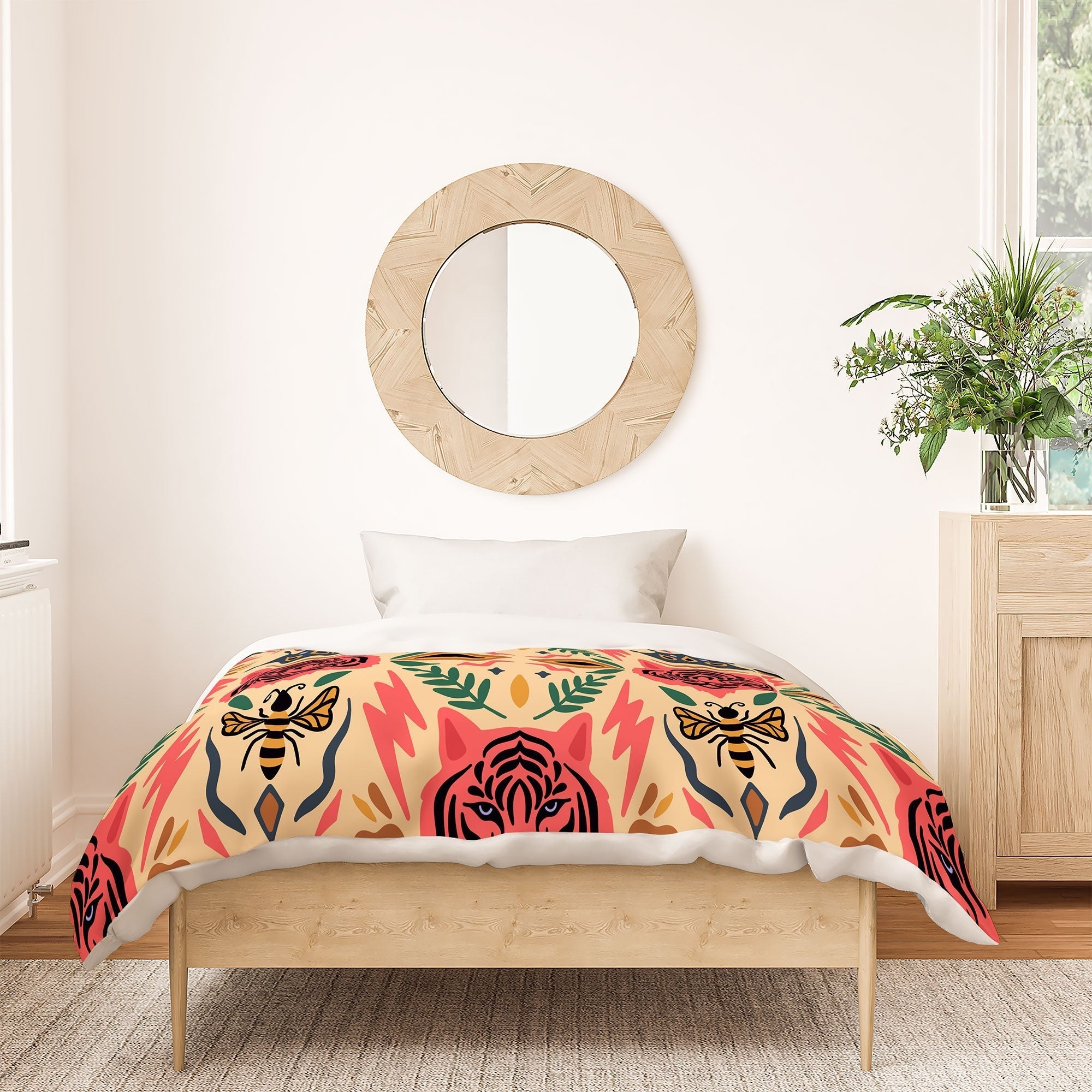 Design by Spark Tigress Queen Bee Duvet Cover