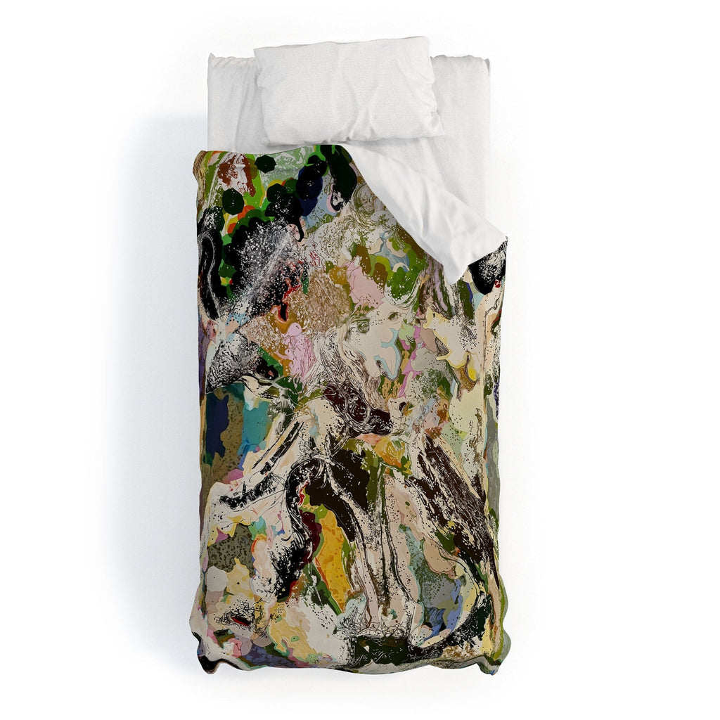83 Oranges Echoes Beneath the Surface Duvet Cover