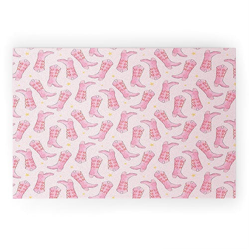 Love_Ryming Stars and Boots Welcome Mat