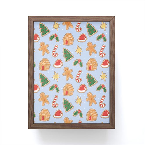 Love_Ryming Christmas Cookies Framed Mini Art Print