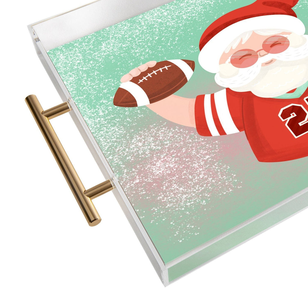 Design by Spark Sporty Football Santa Acrylic Tray
