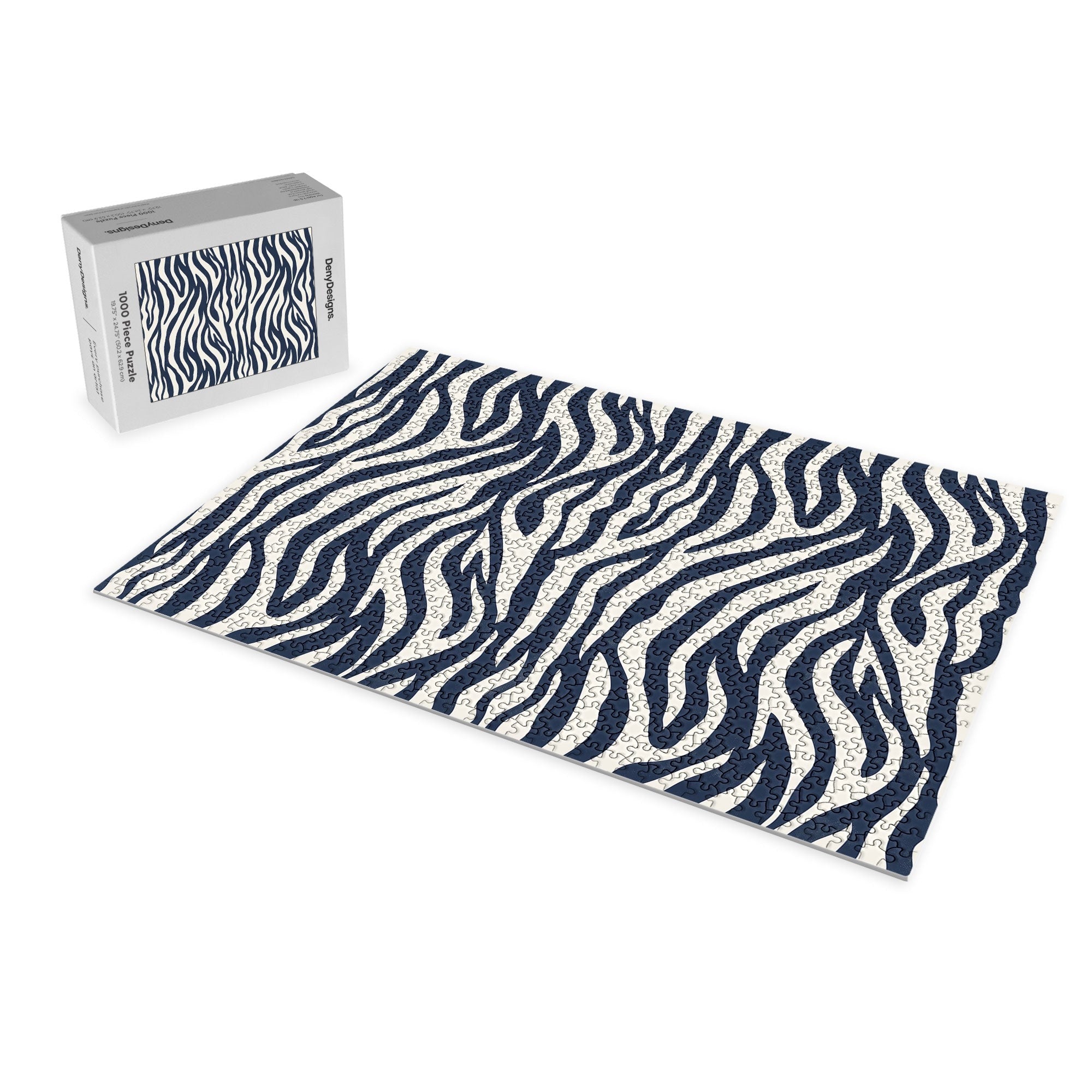 Avenie BR Navy Tiger Stripes Puzzle
