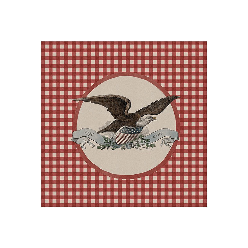 DENY Designs Gingham Eagle Art Print
