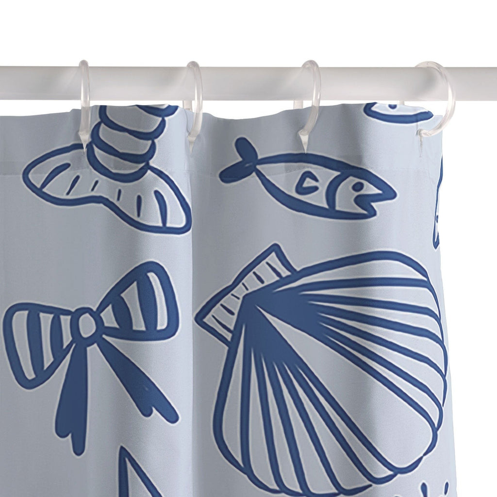 Design by Spark Marine Christmas Holiday Shower Curtain