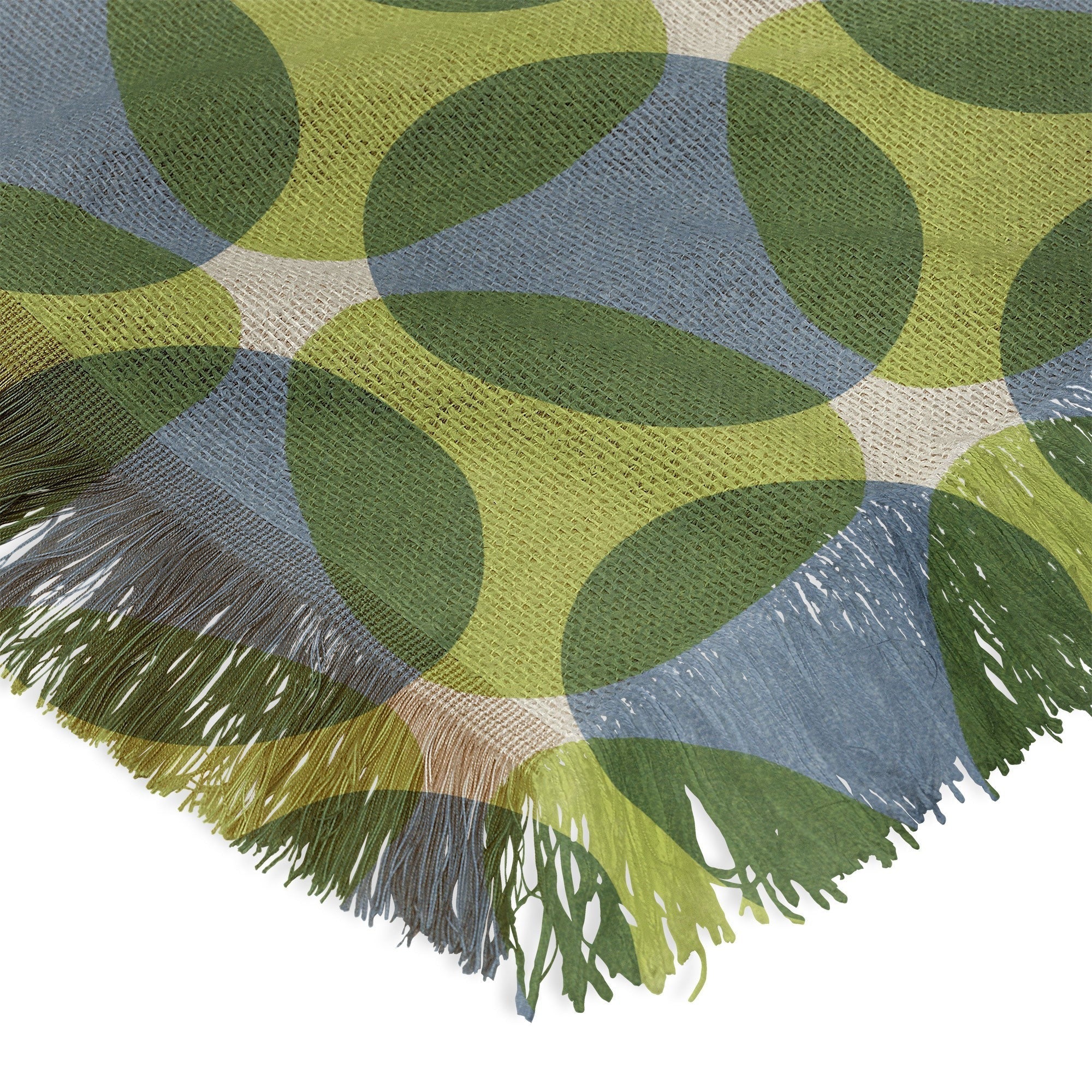 Marta Barragan Camarasa Stylish Retro Circle Throw Blanket