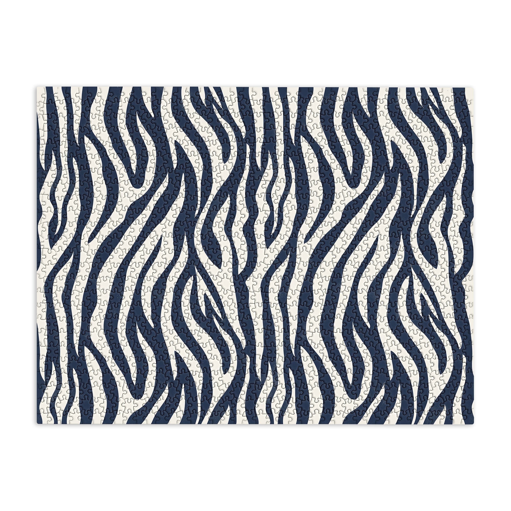 Avenie BR Navy Tiger Stripes Puzzle