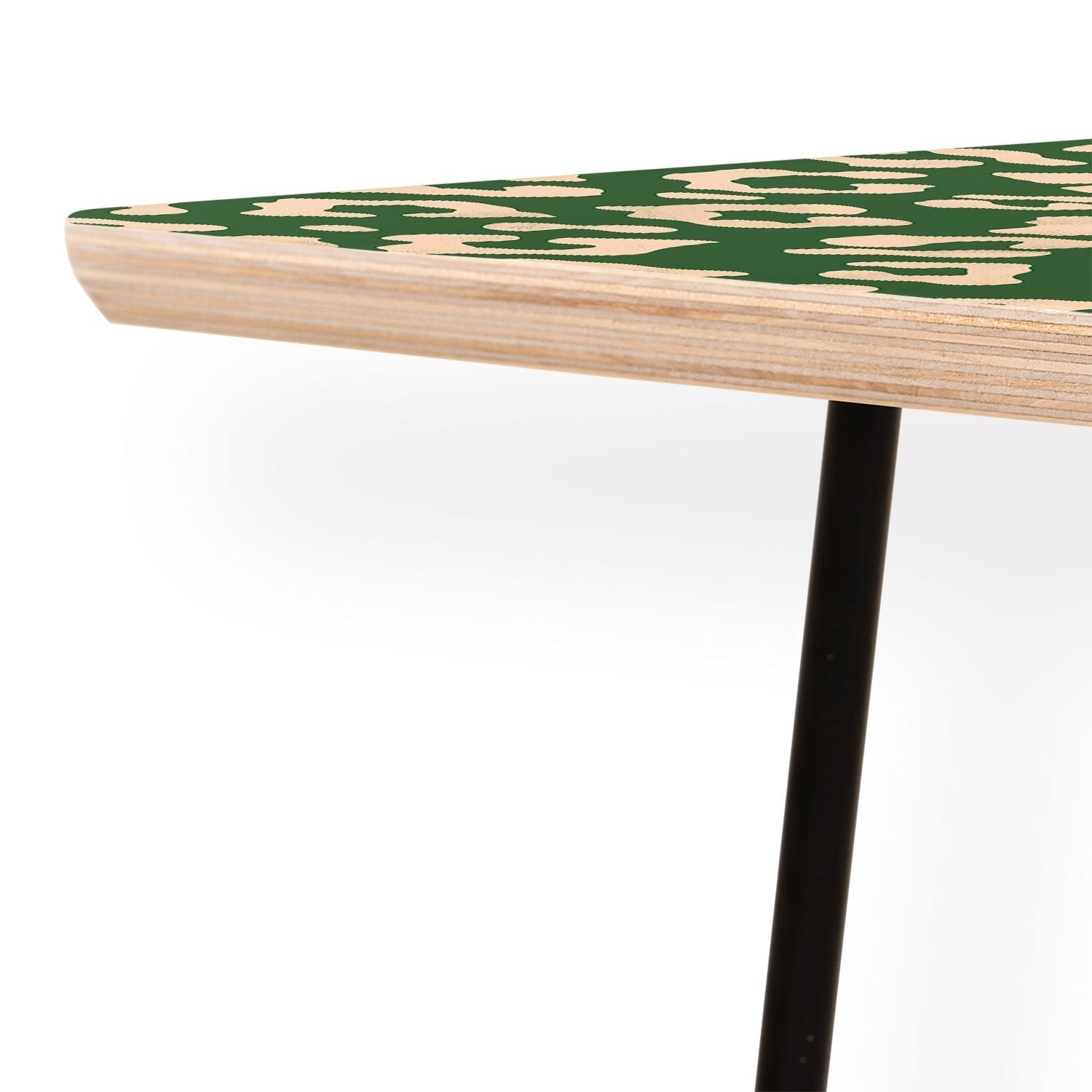 Avenie BR Cheetah Print In Green Coffee Table