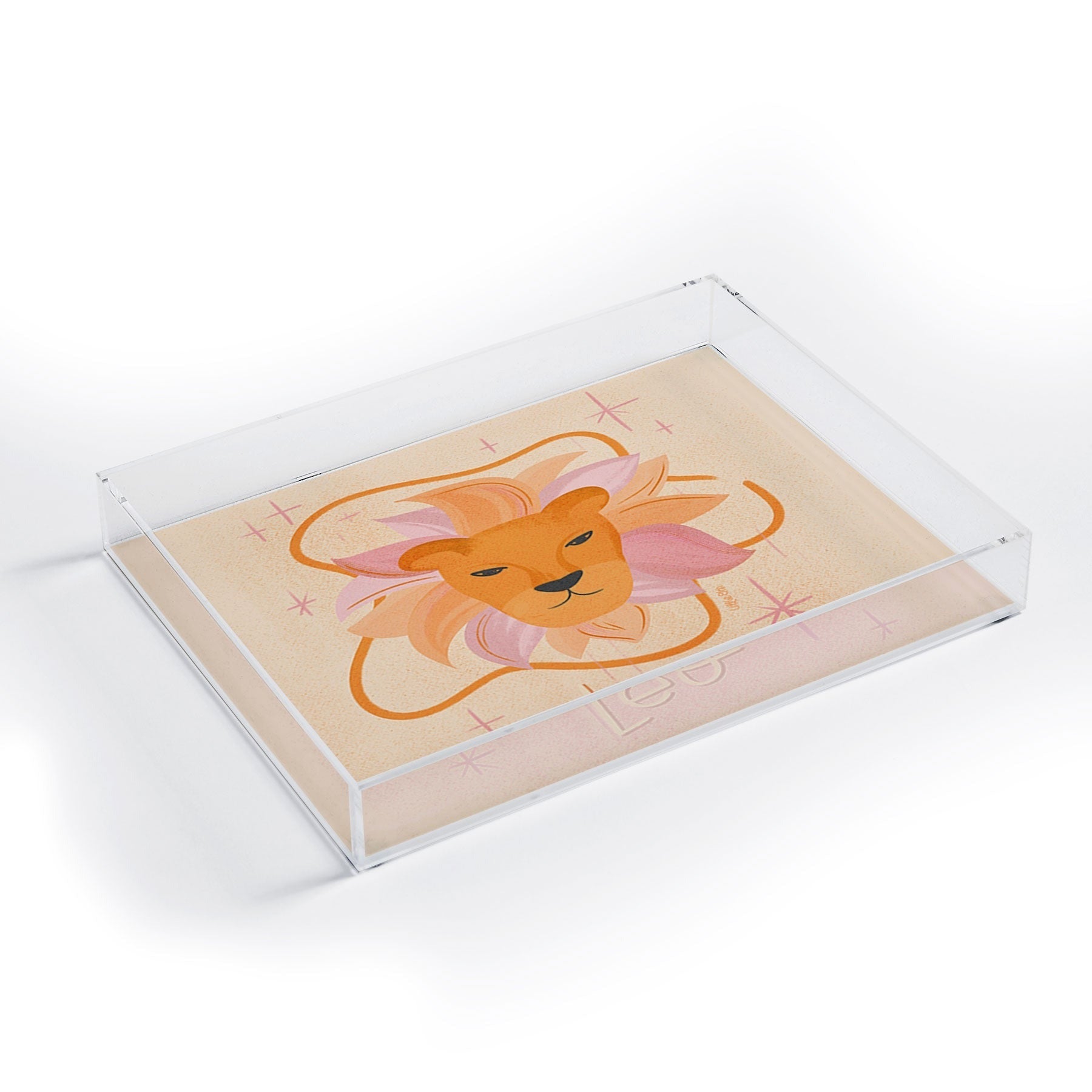 Little Om Zodiac Signs Leo Acrylic Tray