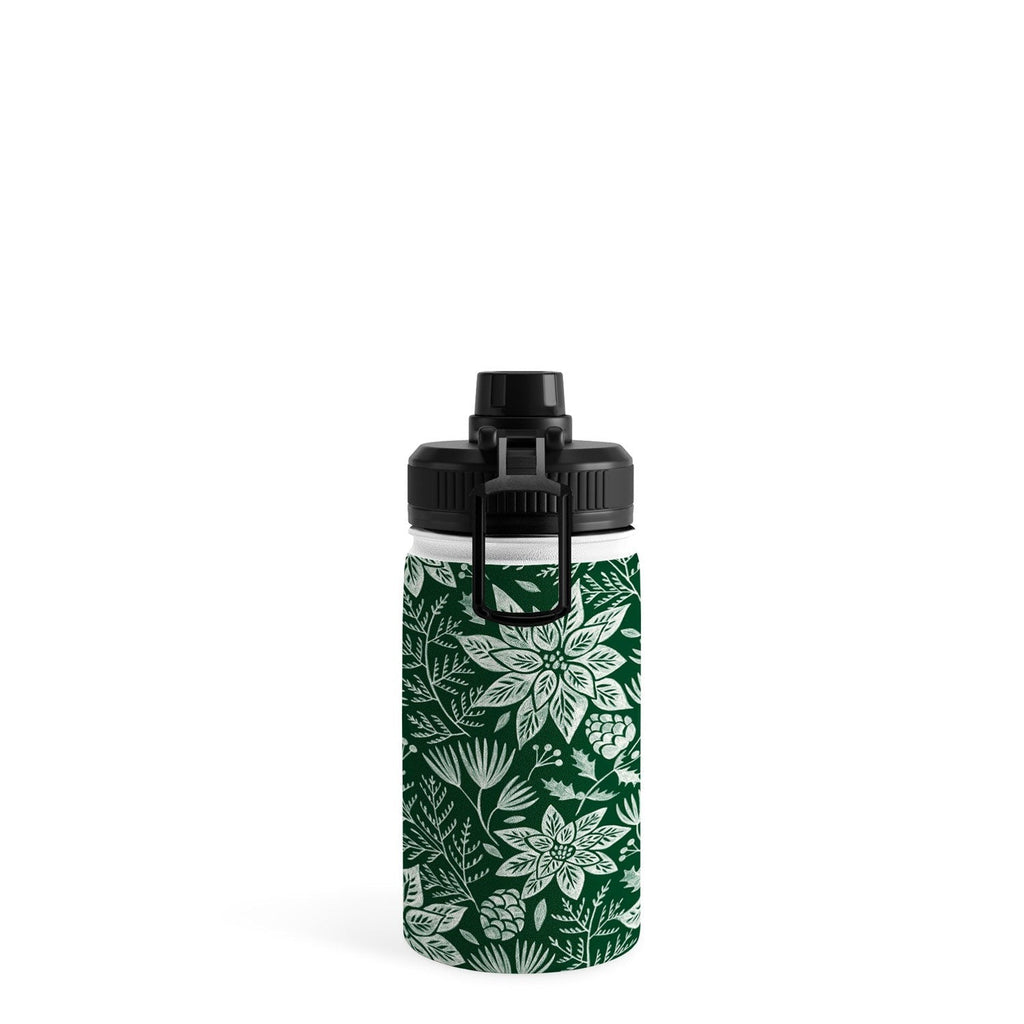 Pimlada Phuapradit Christmas Poinsettia Water Bottle