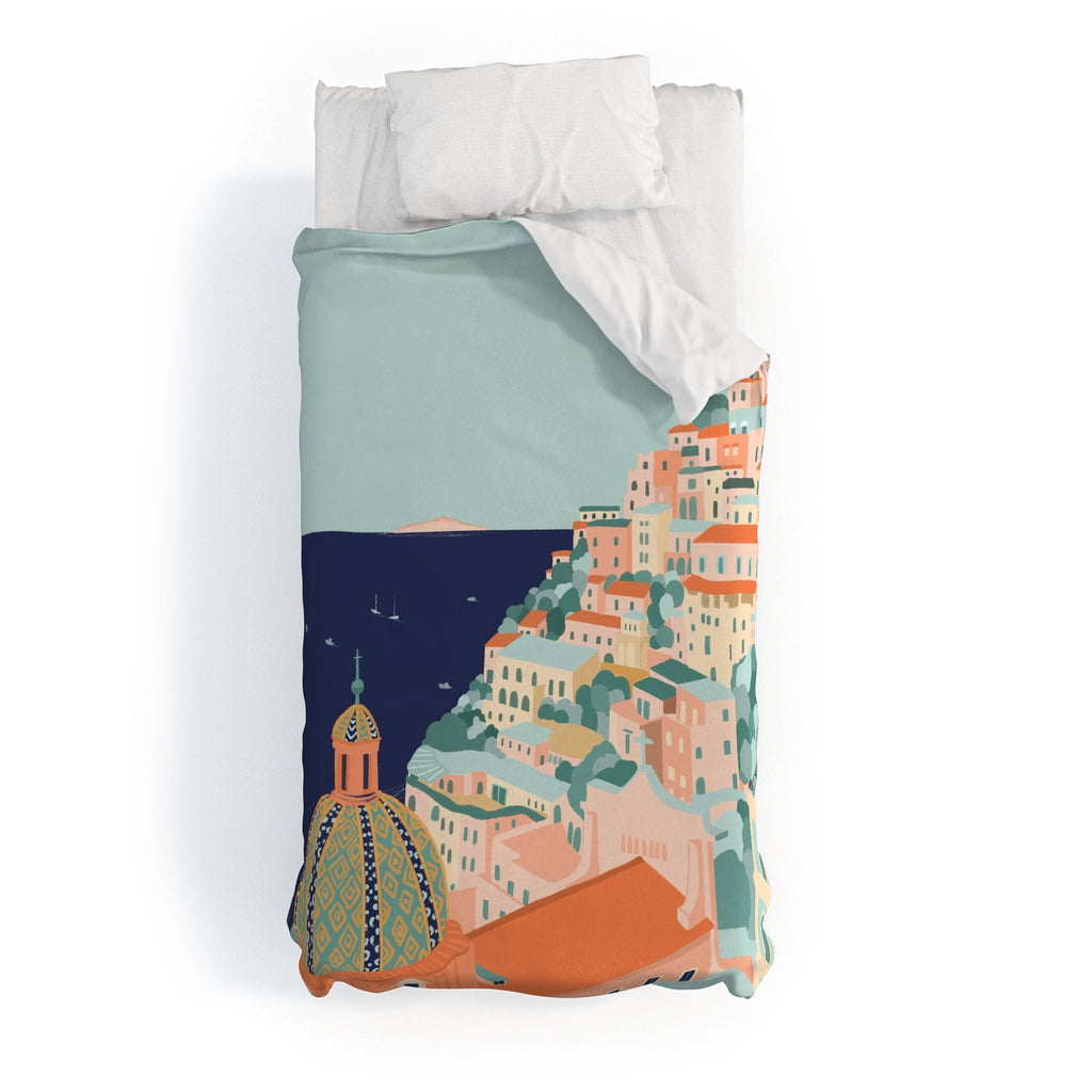 Valeria Frustaci Positano in Italy Duvet Cover