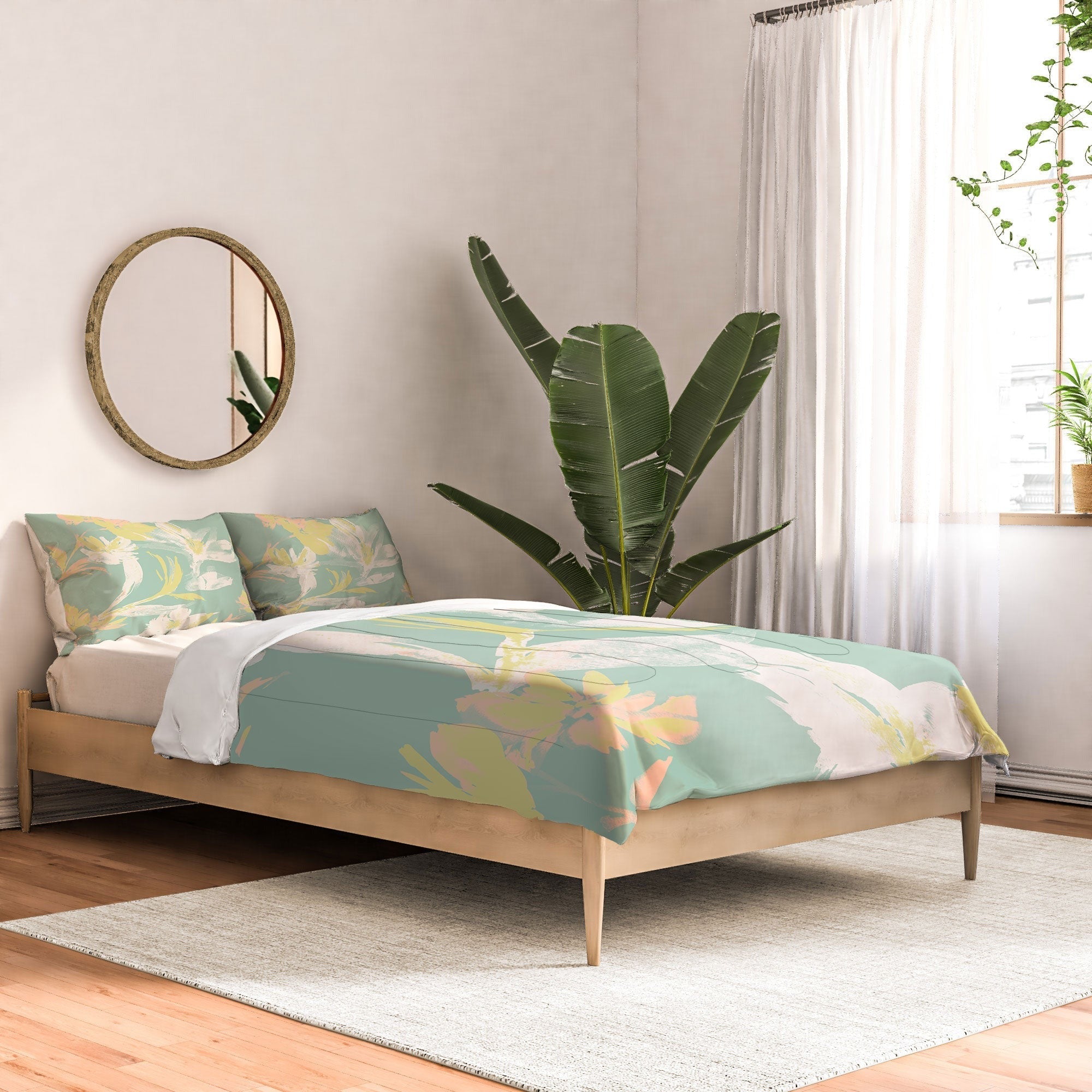 Gabriela Fuente Emma Floral Mint Comforter