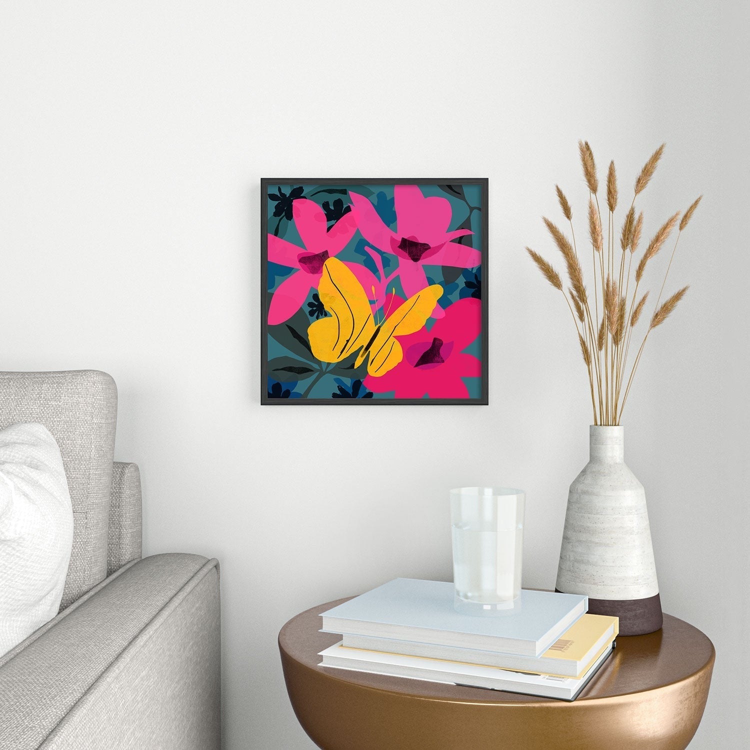 Garima Dhawan wild 1 Square Metal Framed Art Print