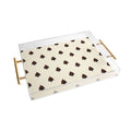 Design by Spark Black And Gold Christmas Tree Acrylic Tray