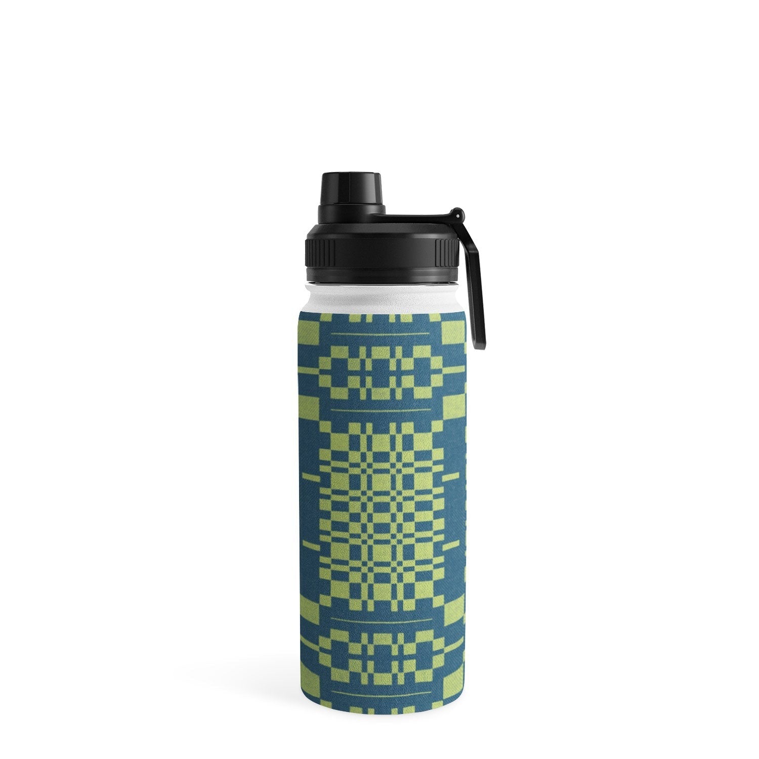 Marta Barragan Camarasa Nostalgic Grid Design Water Bottle