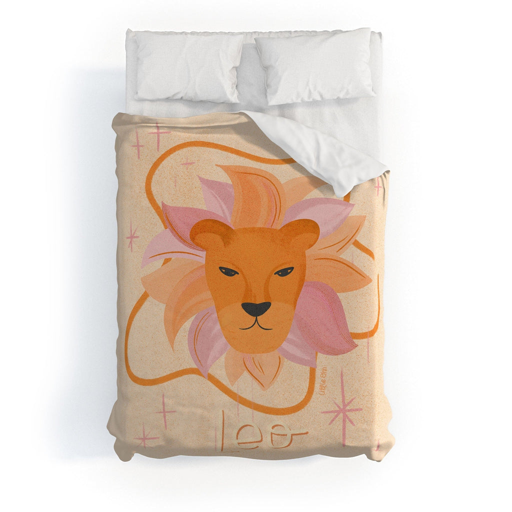 Little Om Zodiac Signs Leo Duvet Cover