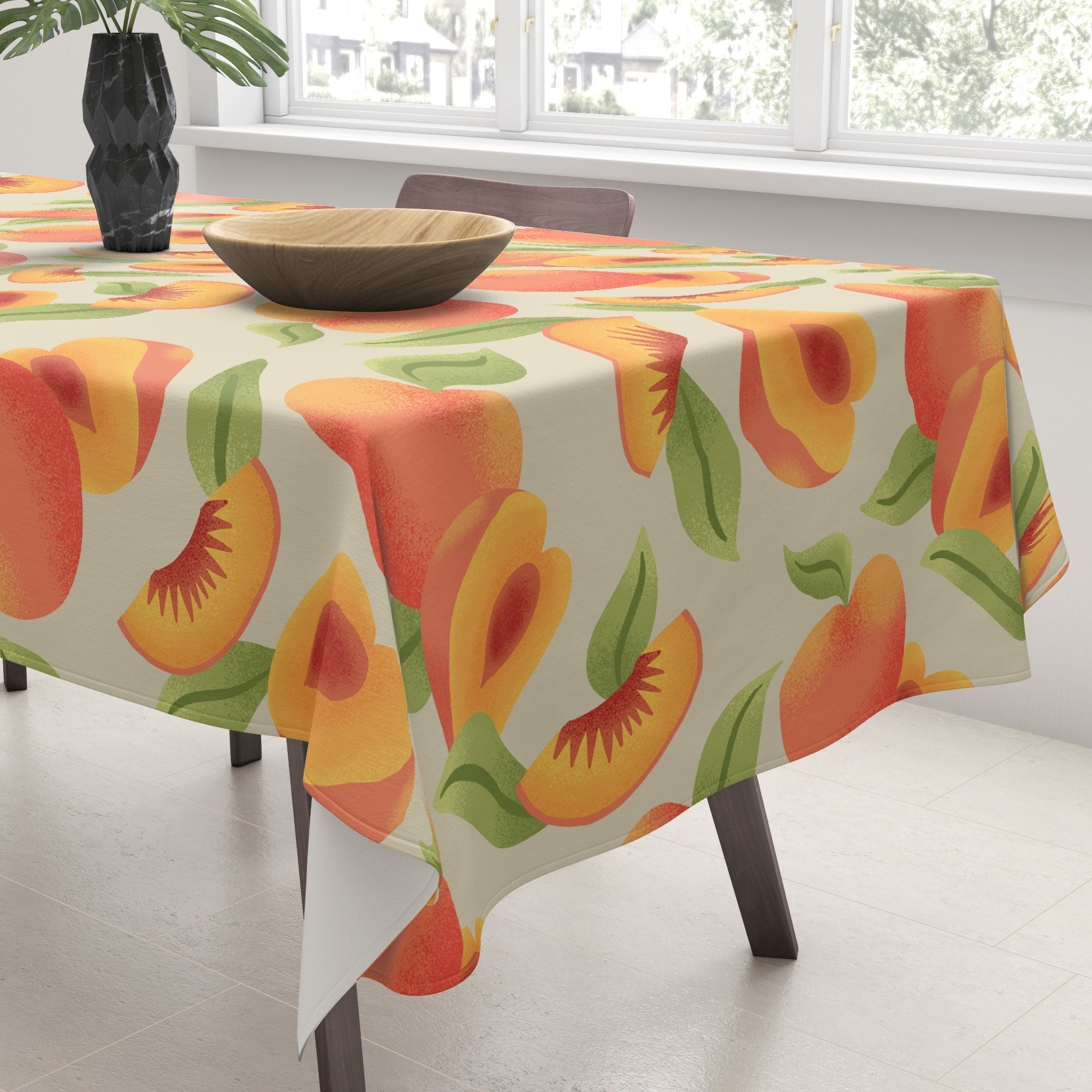 Jessica Molina Peach Pattern Tablecloth