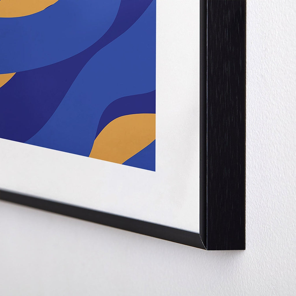 Camilla Foss Pebbles in Stream Metal Framed Art Print