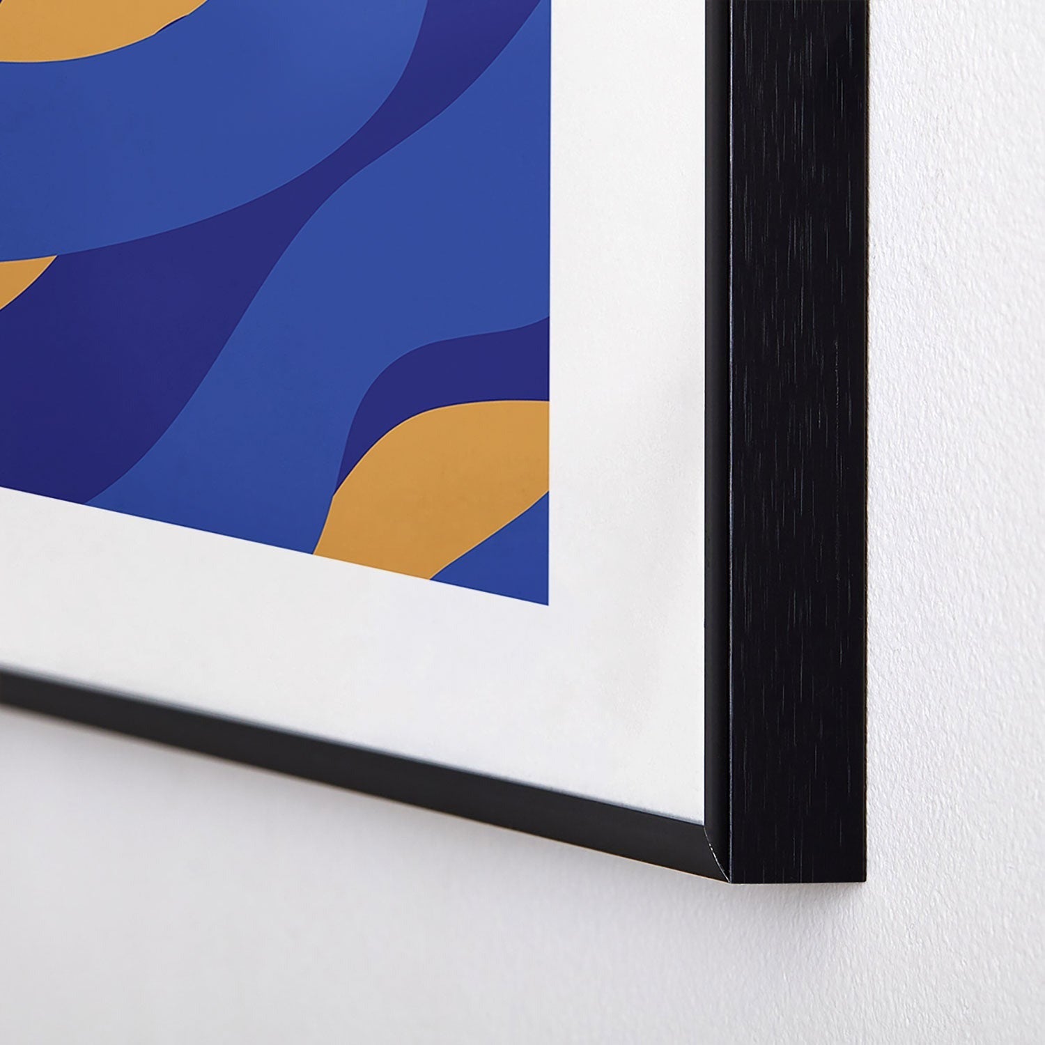 Camilla Foss Pebbles in Stream Metal Framed Art Print