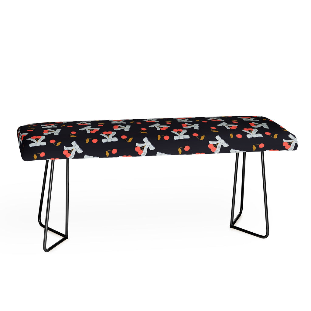Jennifer Labre Cherries and Bows Bench