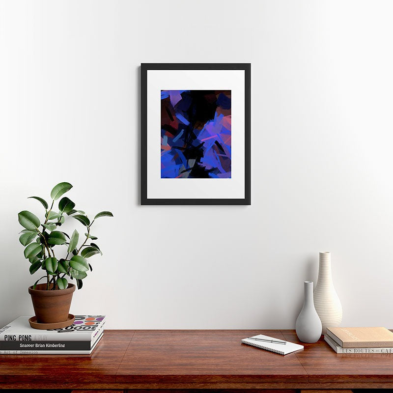 83 Oranges Midnight Sparks Framed Art Print