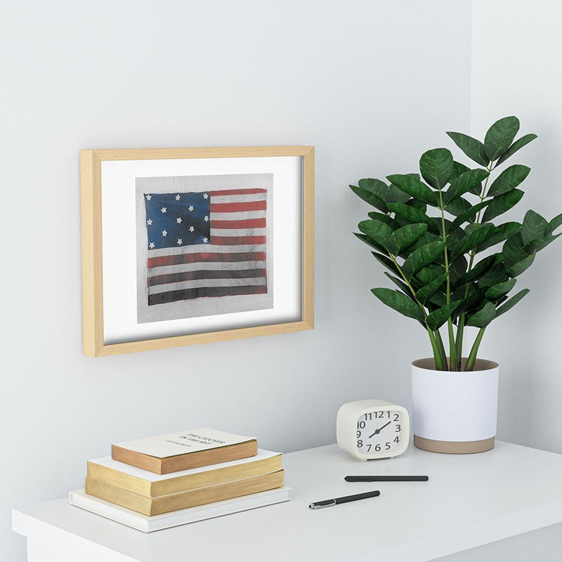 DENY Designs Flag Attributed to Elizabeth Schuyler Hamilton Recessed Framing Rectangle