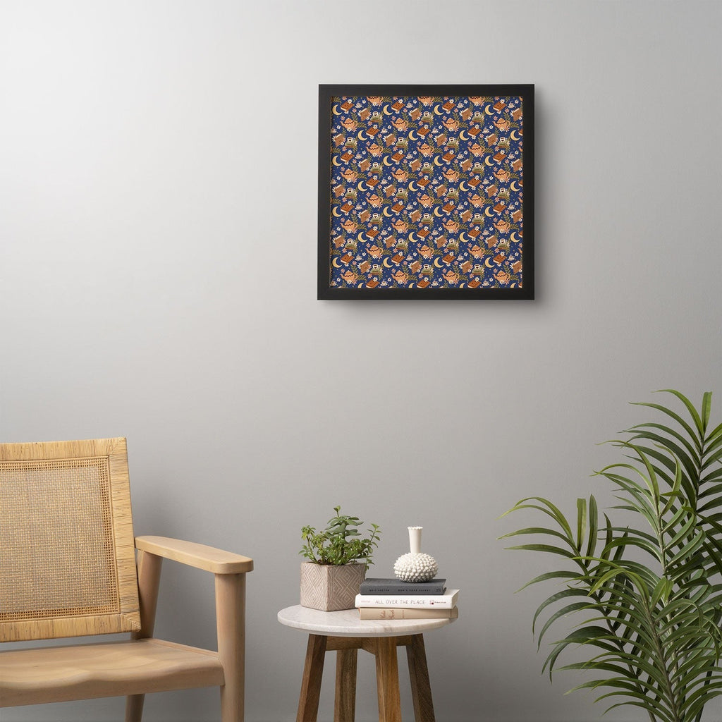 Avenie Moonlit Reading Nook II Framed Wall Art