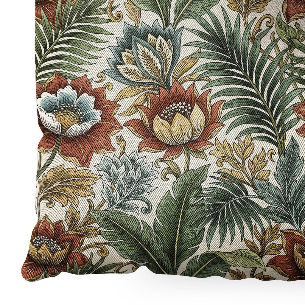 Marta Barragan Camarasa Retro Jungle Garden Floor Pillow Square