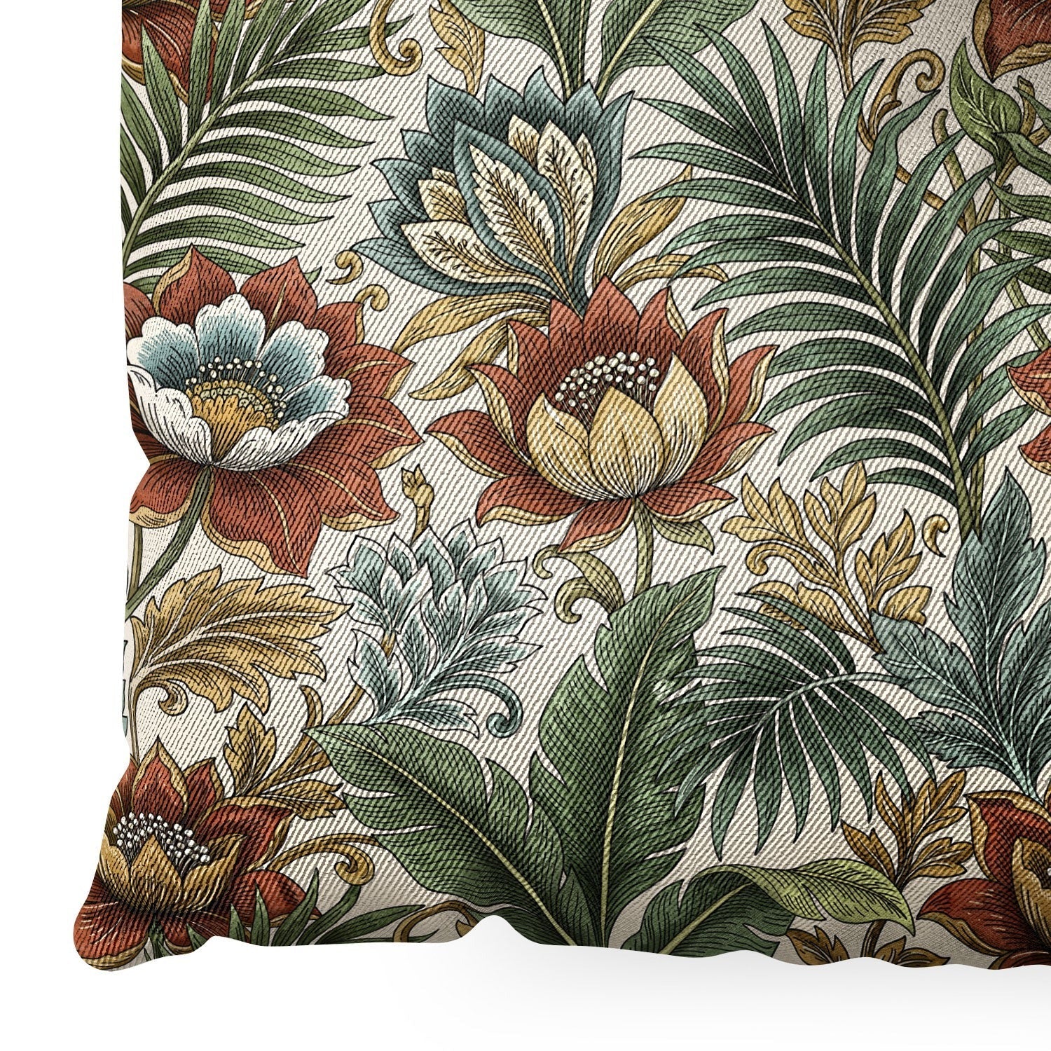 Marta Barragan Camarasa Retro Jungle Garden Floor Pillow Square