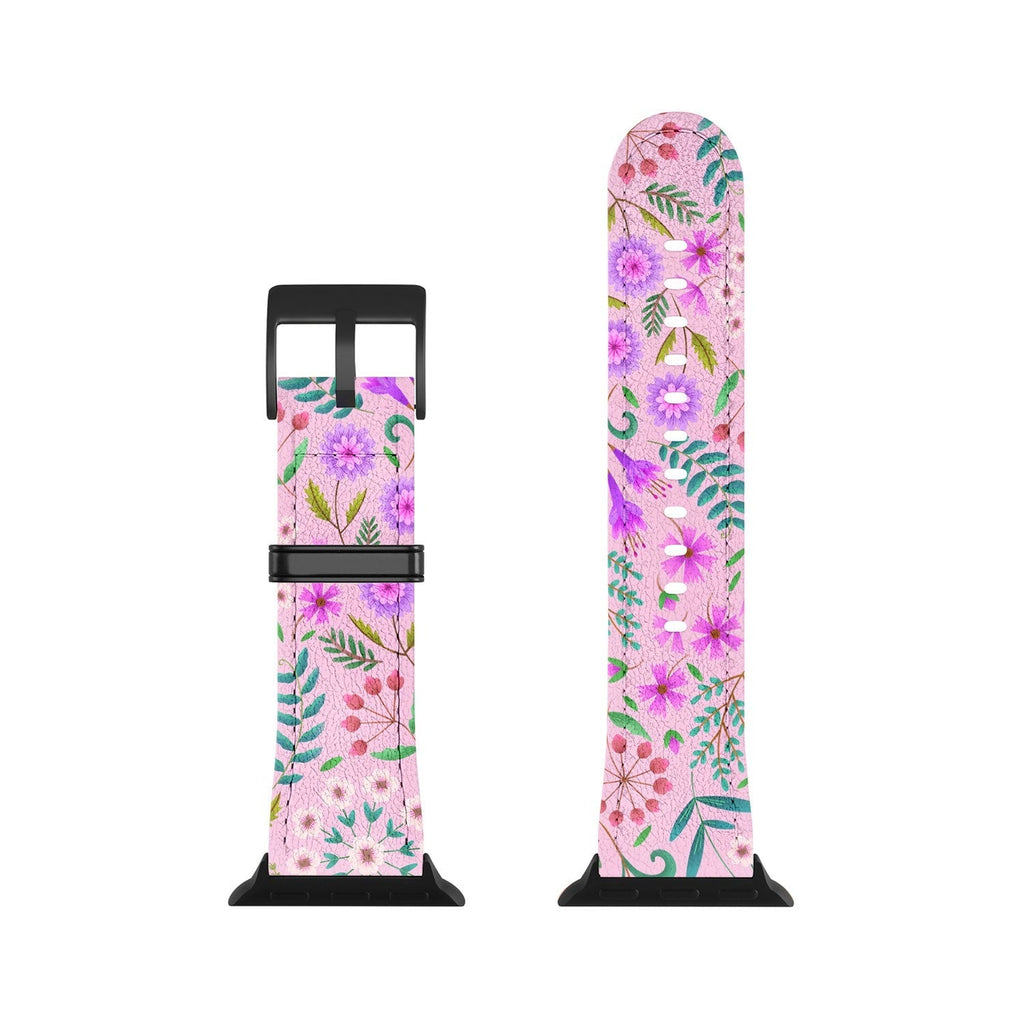 Pimlada Phuapradit Ditsy Purple Floral Half Drop Apple Watch Band