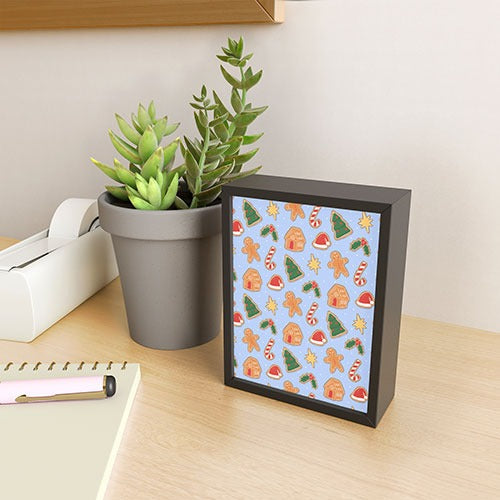 Love_Ryming Christmas Cookies Framed Mini Art Print