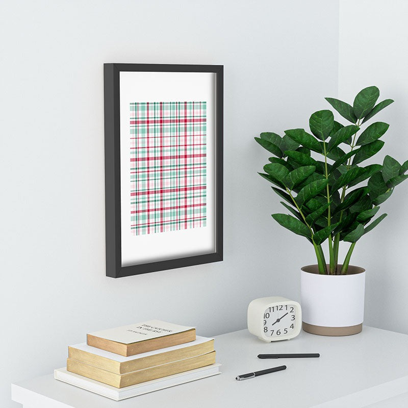 Lisa Argyropoulos Merry Vintage Plaid Recessed Framing Rectangle