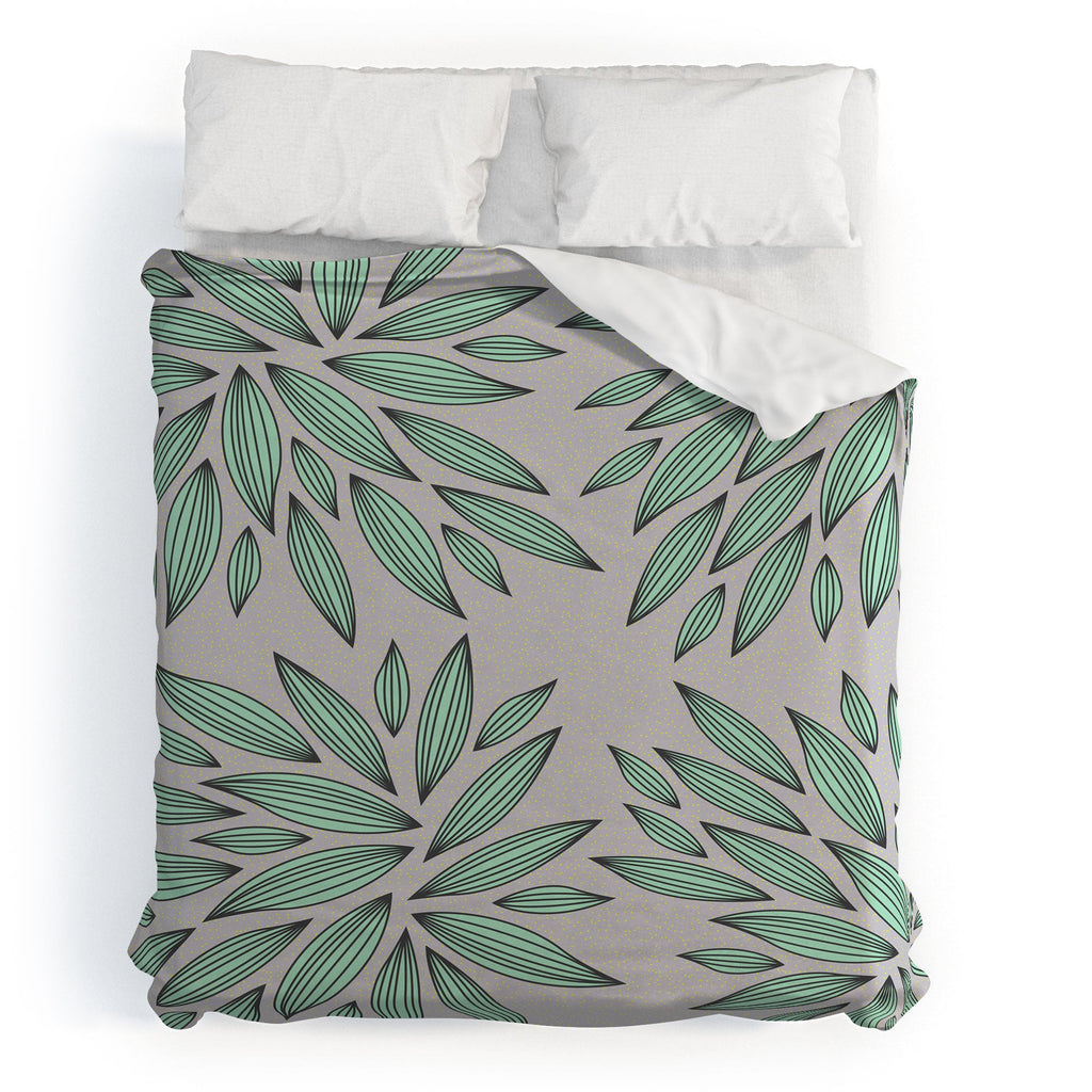 Gabi Mint Duvet Cover