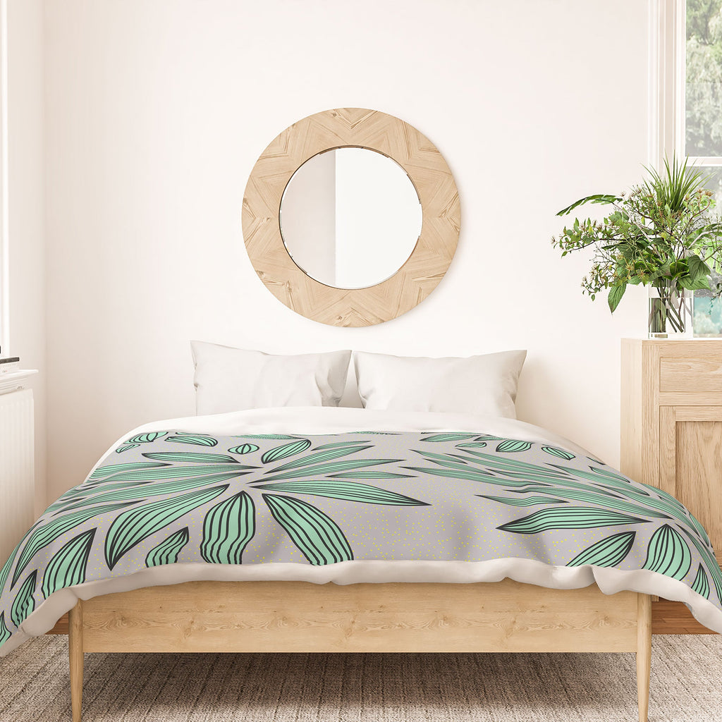 Gabi Mint Duvet Cover