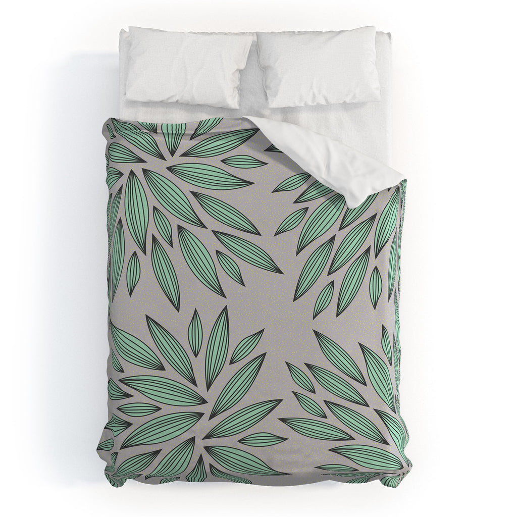 Gabi Mint Duvet Cover