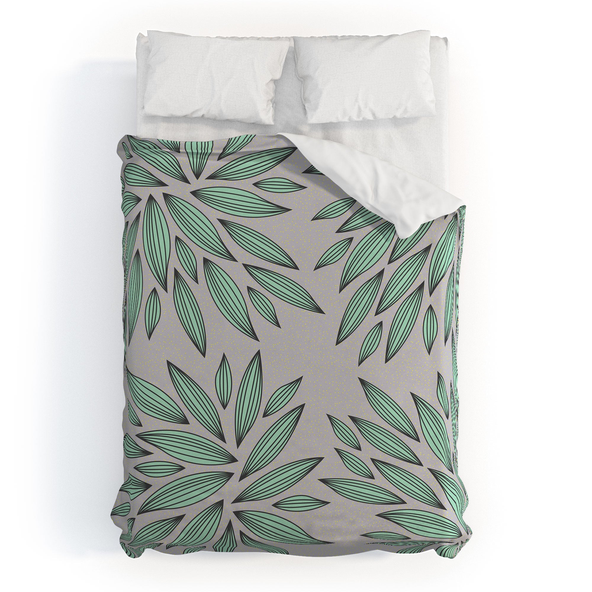 Gabi Mint Duvet Cover