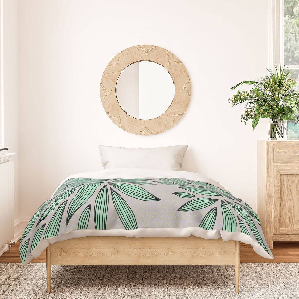 Gabi Mint Duvet Cover