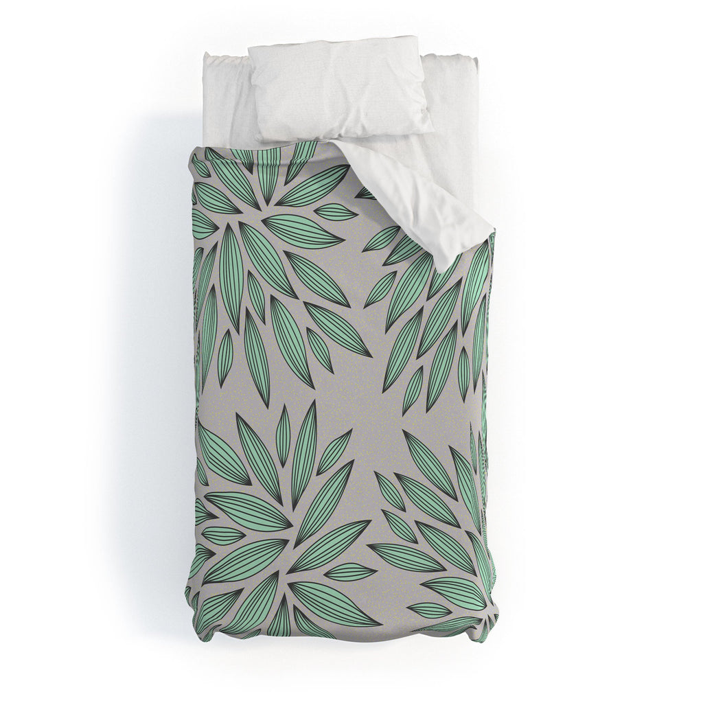 Gabi Mint Duvet Cover