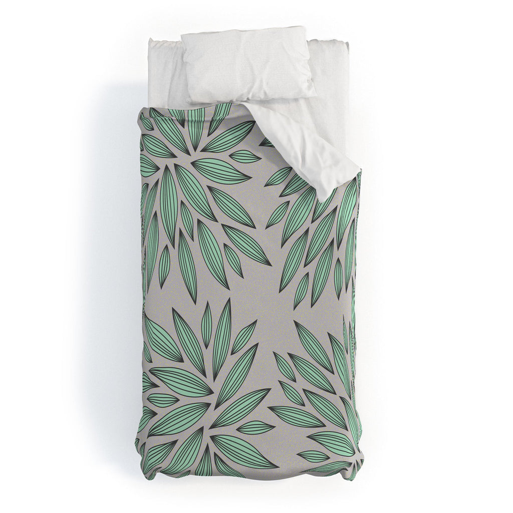 Gabi Mint Duvet Cover