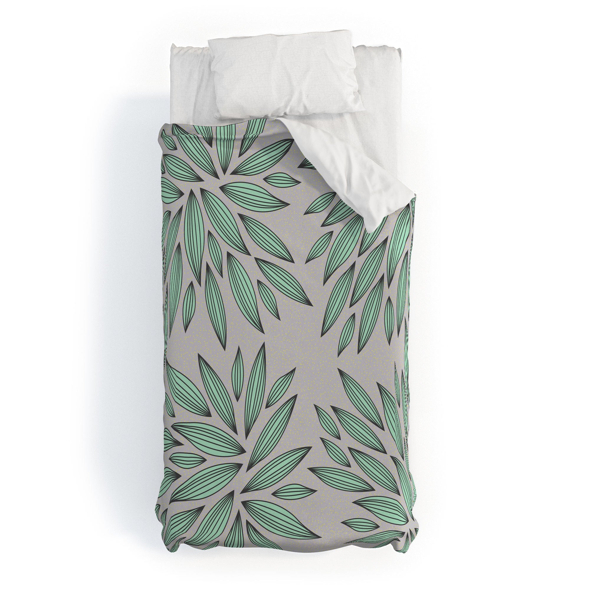 Gabi Mint Duvet Cover