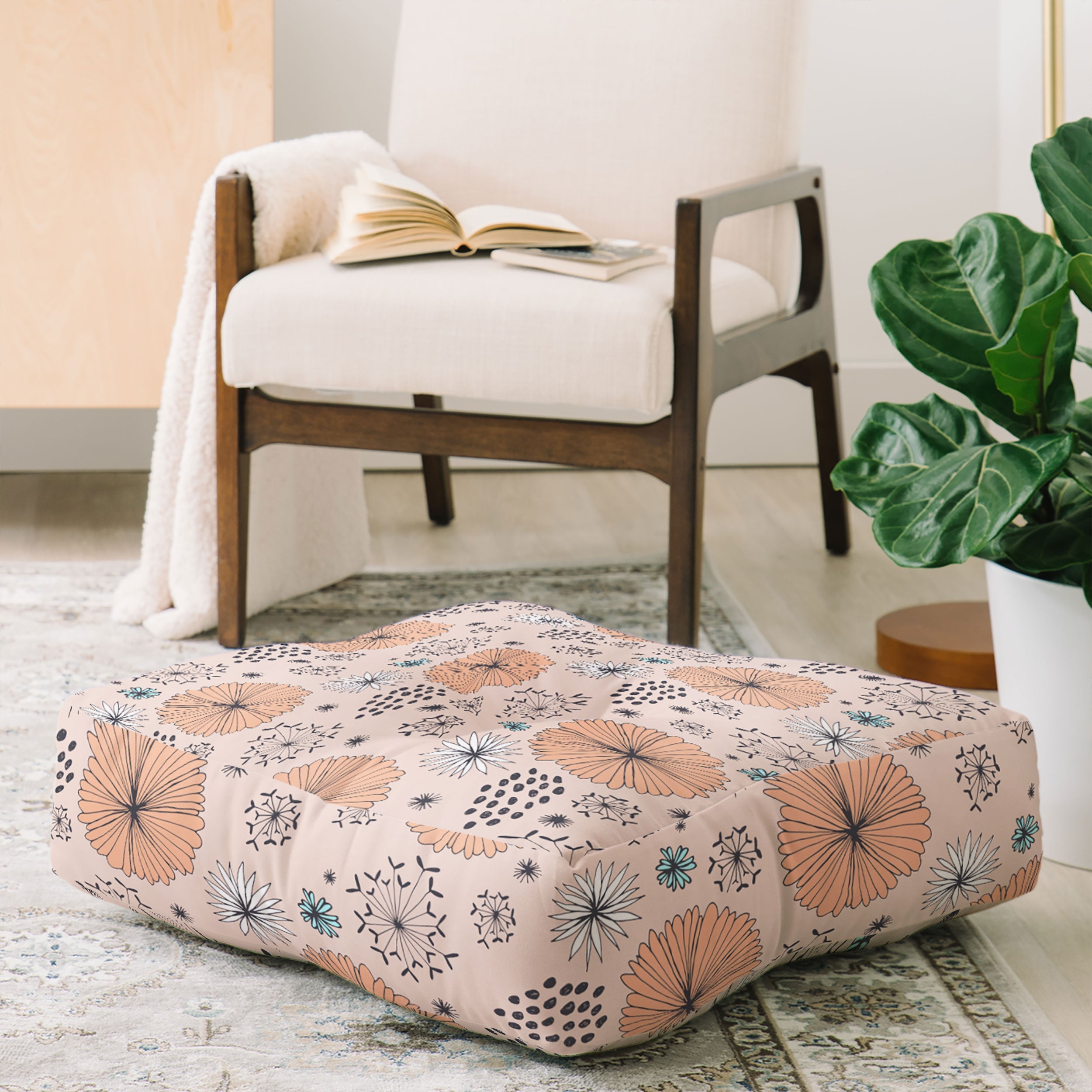Gabi Paris in June Floor Pillow Square