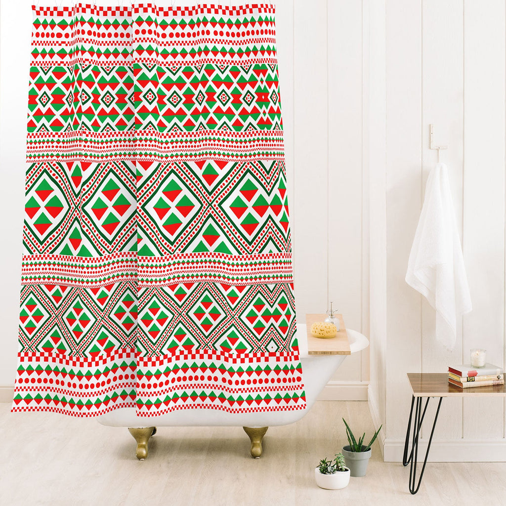 Gabriela Fuente Christmas Shower Curtain