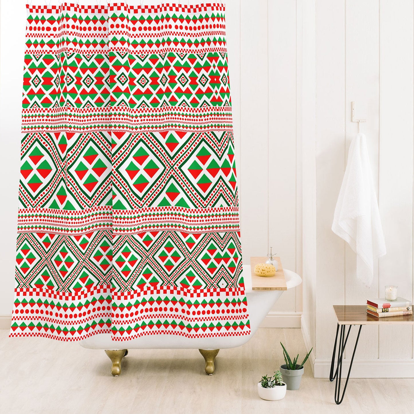 Gabriela Fuente Christmas Shower Curtain