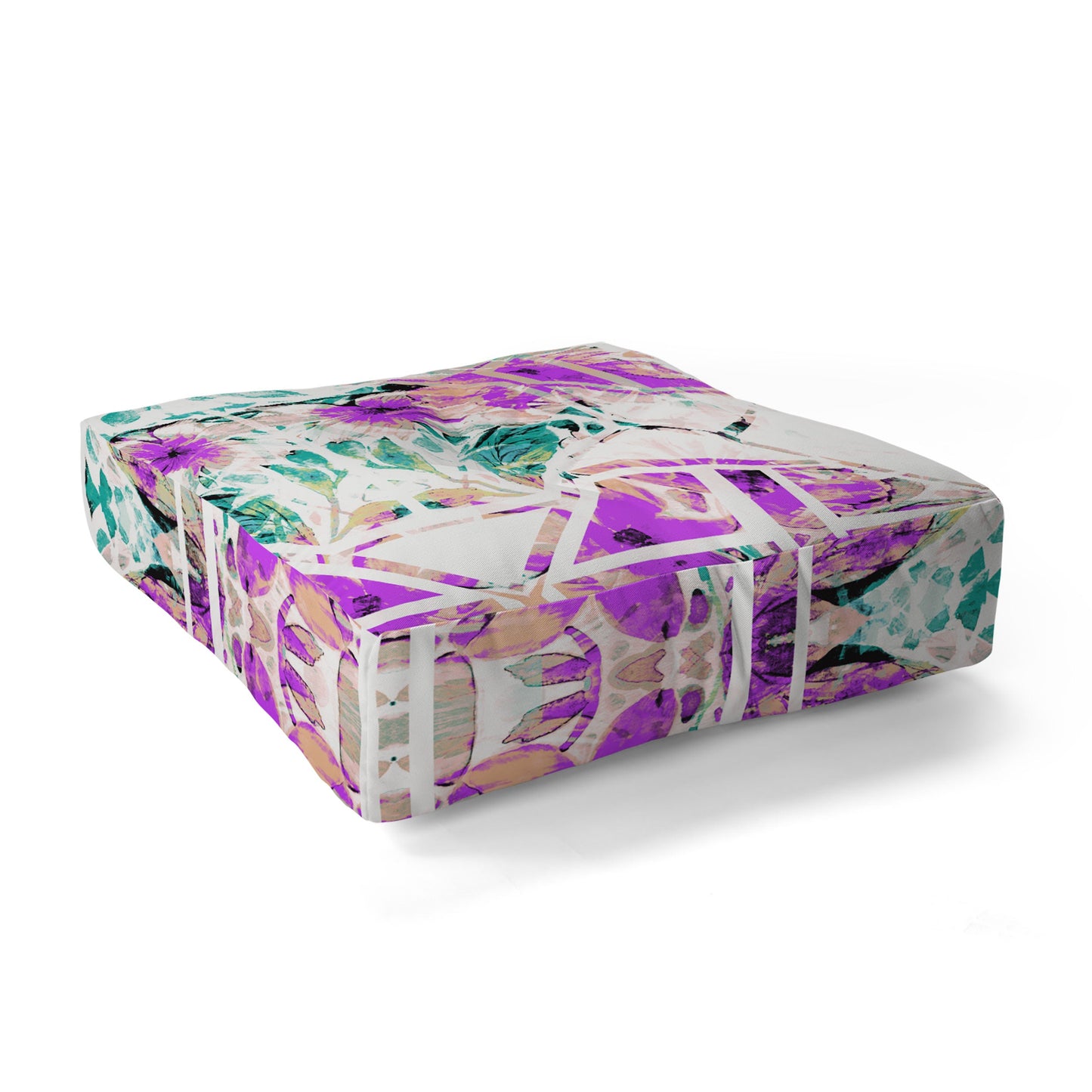 Gabriela Fuente geofloral Floor Pillow Square