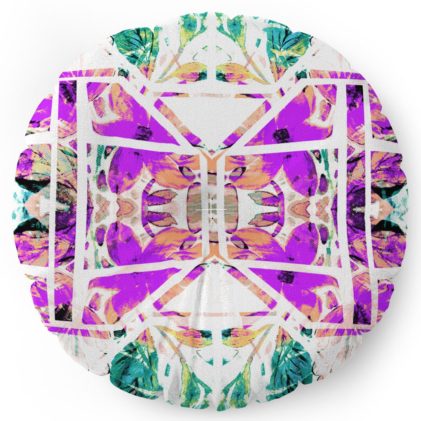 Gabriela Fuente geofloral Floor Pillow Round