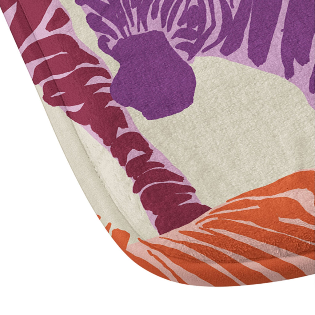 Gabriela Fuente Zebra Time Memory Foam Bath Mat
