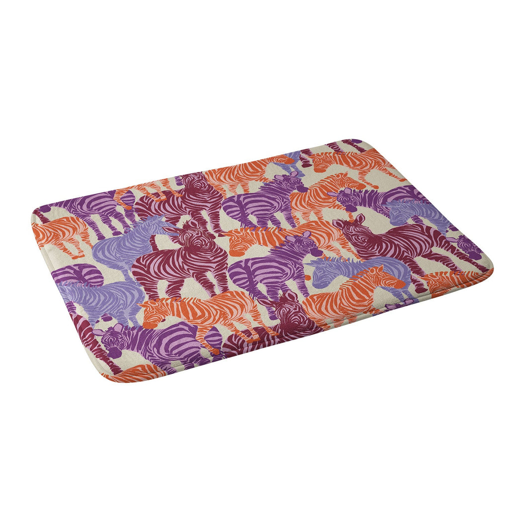 Gabriela Fuente Zebra Time Memory Foam Bath Mat