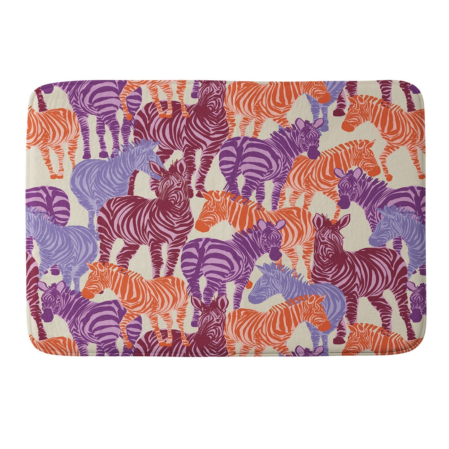 Gabriela Fuente Zebra Time Memory Foam Bath Mat