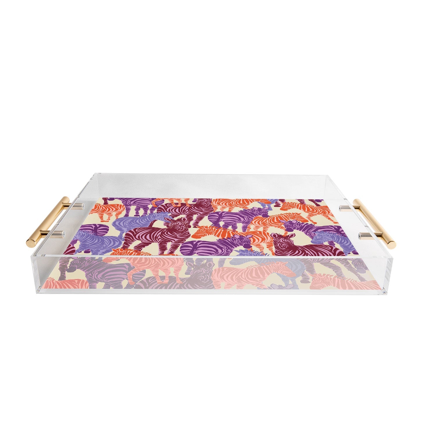 Gabriela Fuente Zebra Time Acrylic Tray