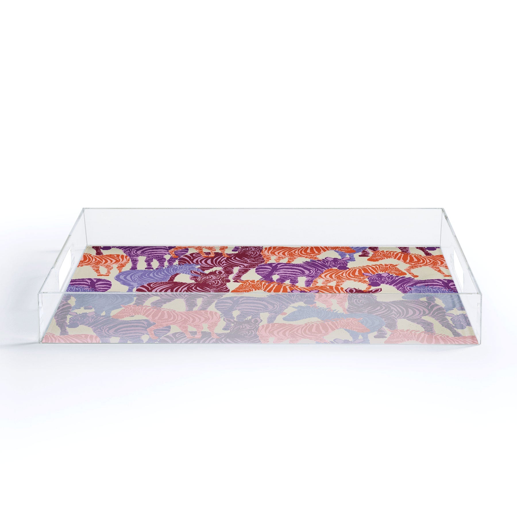 Gabriela Fuente Zebra Time Acrylic Tray